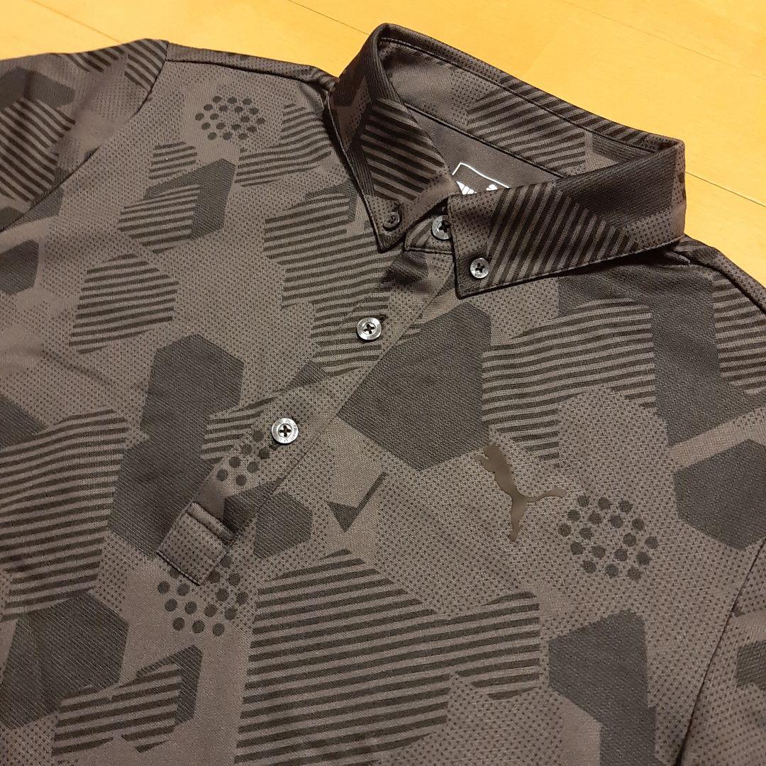 プーマ ゴルフウェア 長袖ポロシャツ Mサイズ 総柄