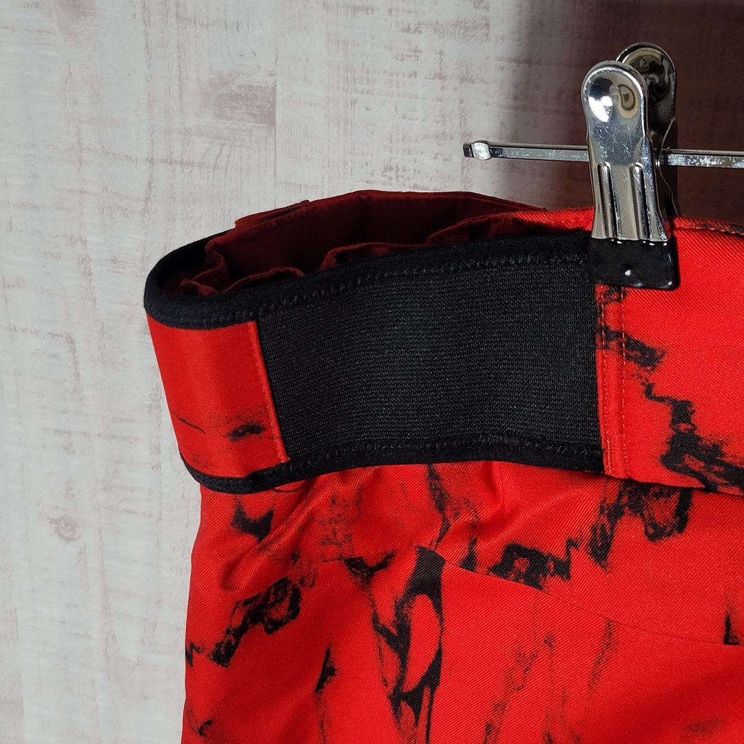 新品未使用✨️ノースフェイス スノーパンツ スキーパンツ ウエストゴム 赤黒 L