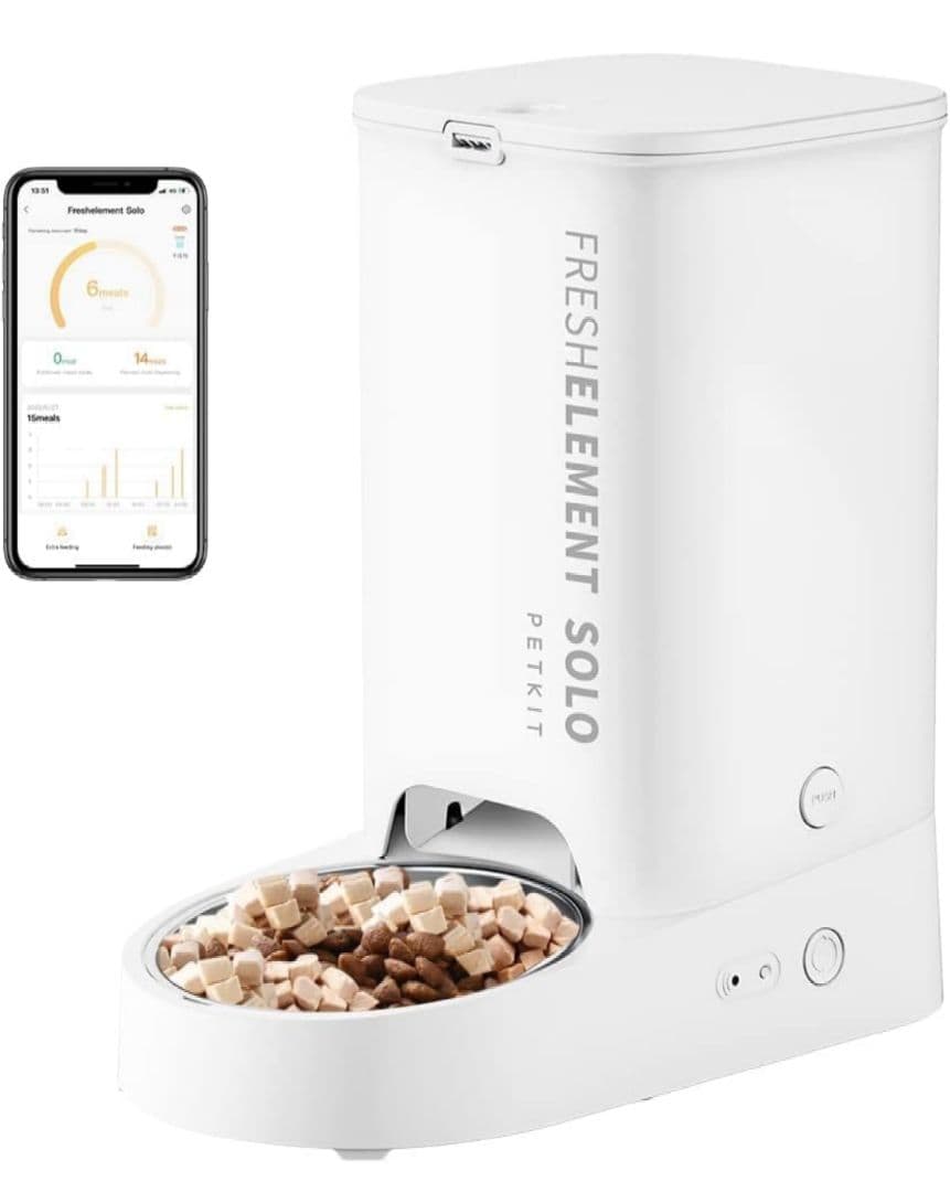 8221PETKIT SOLO　自動給餌器 スマホ管理日本語対応アプリ 3L