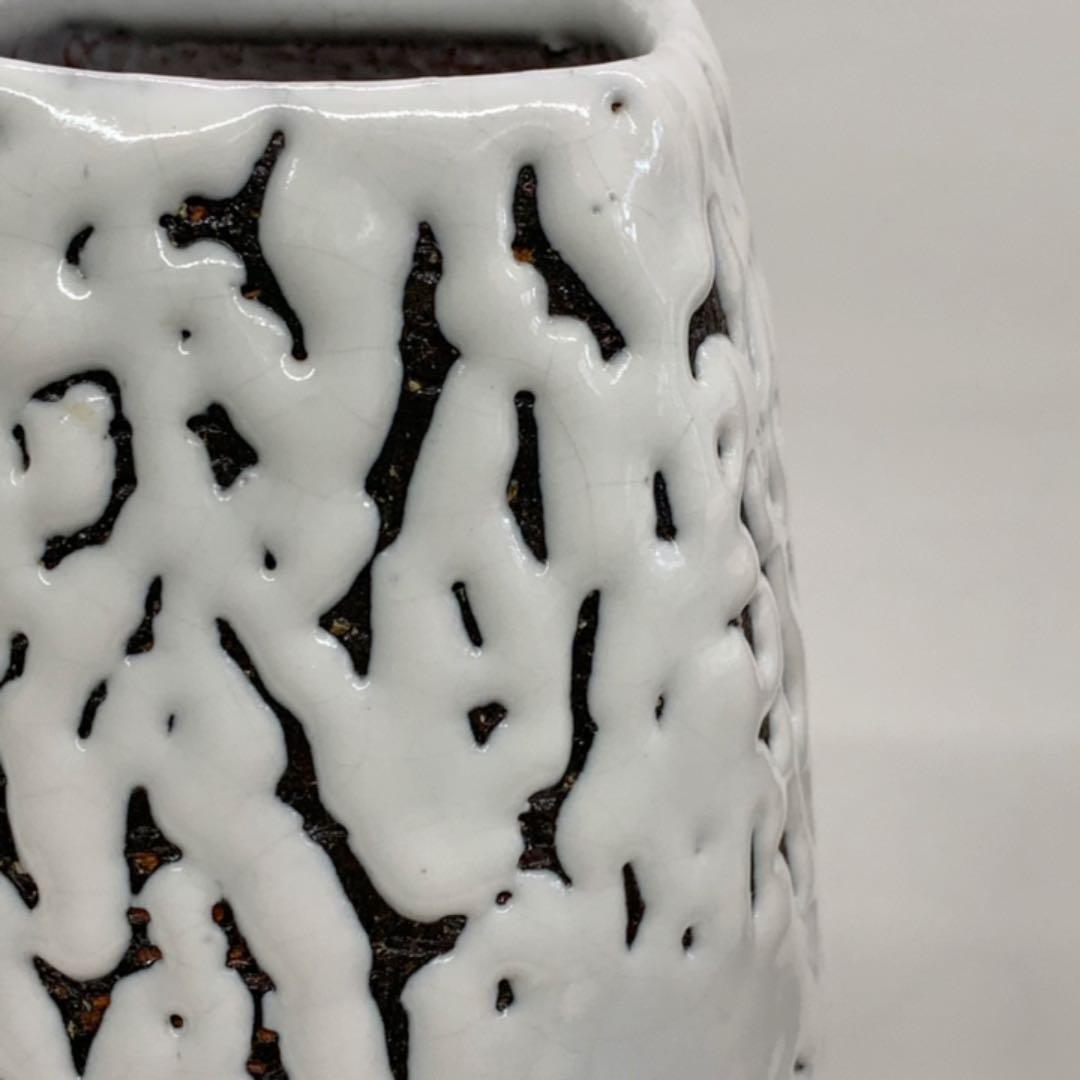 【花入17】萩2  カイラギ　角口　小松健　高さ23.5㎝