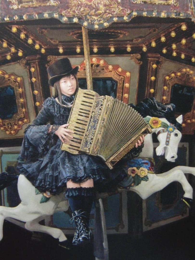 平澤 篤、「Carousel」、希少な額装用画集より、新品高級額装付、状態良好