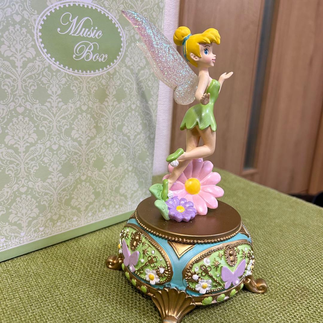 ティンカーベル オルゴール 花と蝶　ディズニーストア