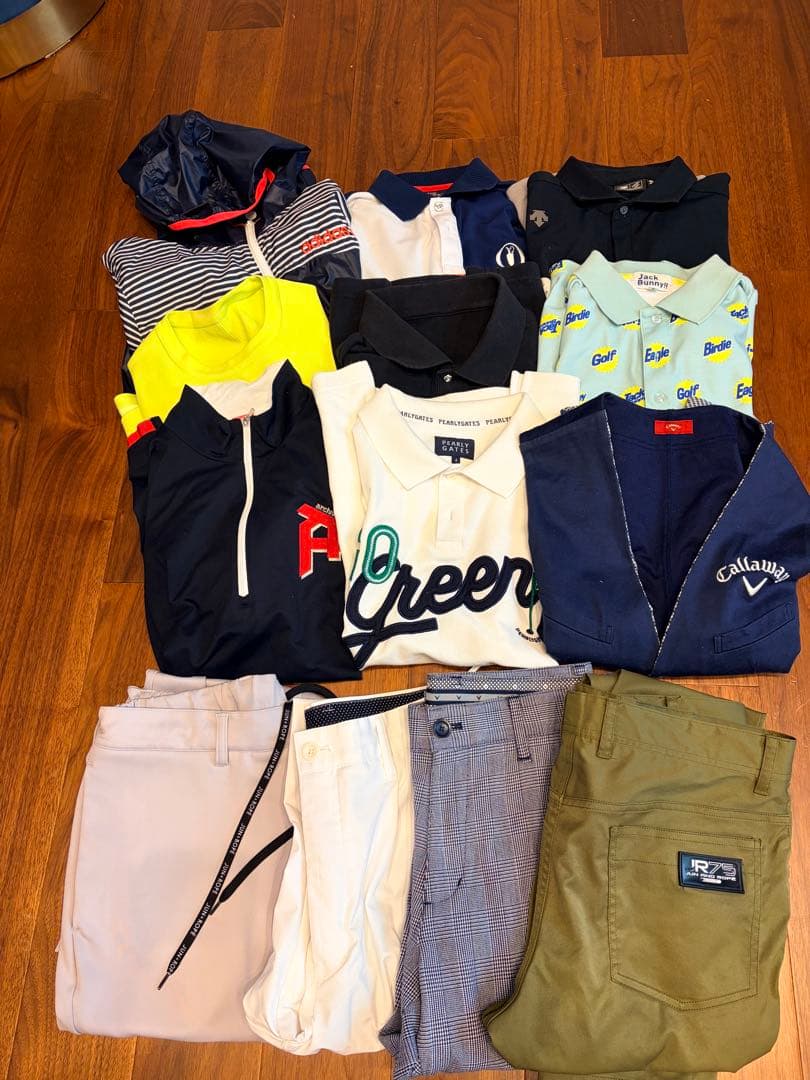 ゴルフウェアセット ポロシャツ パンツ ベストetc