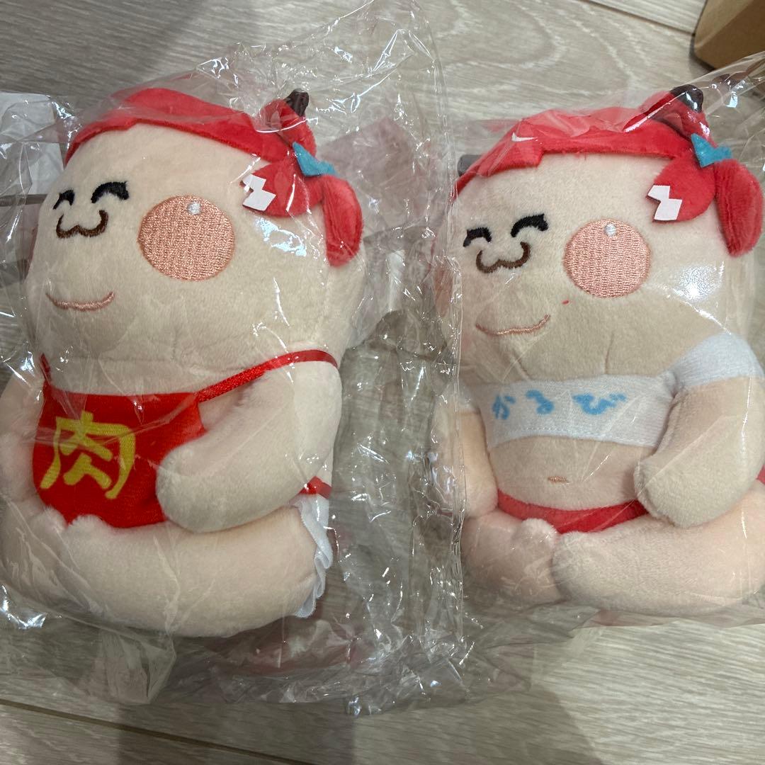 デブかるび カラビナ付き(小)通常・肉太郎ver 2個セット