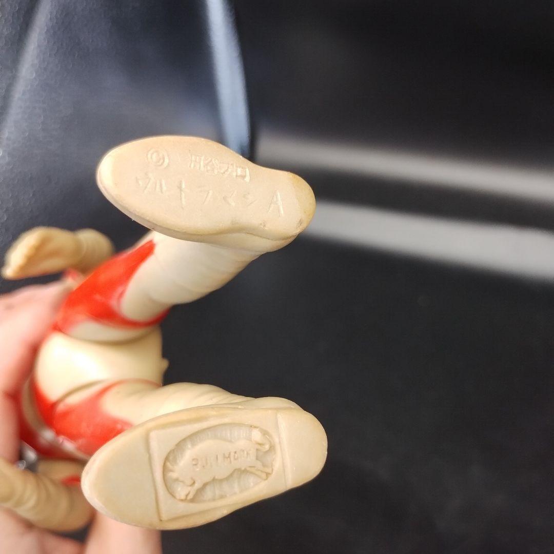 当時物　ブルマァク　ウルトラマンエースA マスク取れ　ソフビ 昭和レトロ