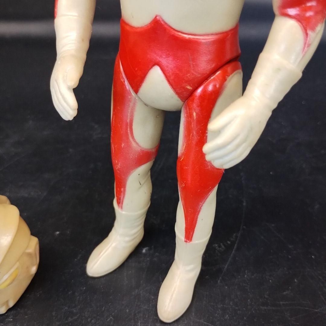 当時物　ブルマァク　ウルトラマンエースA マスク取れ　ソフビ 昭和レトロ