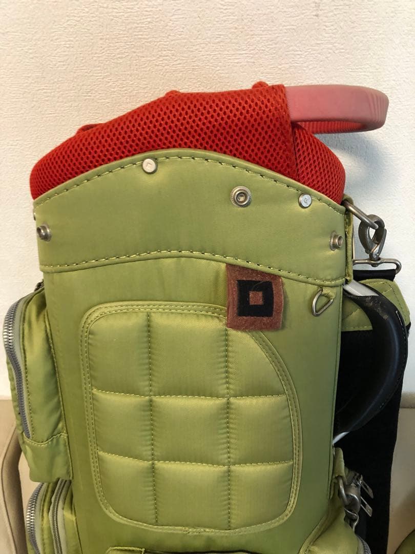 【送料込み】廃盤希少品　ONOFF オノフ キャディバッグ　ナイロン グリーン