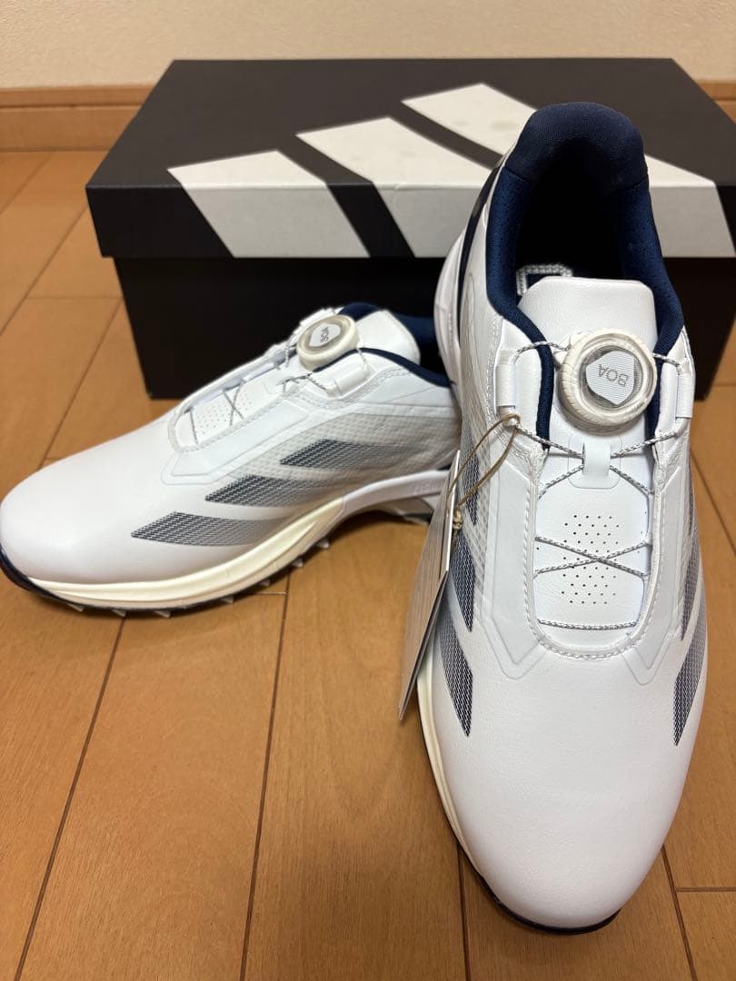 アディゼロ ZG ロー ボア ゴルフシューズ JS1767 W/NVY 26.0