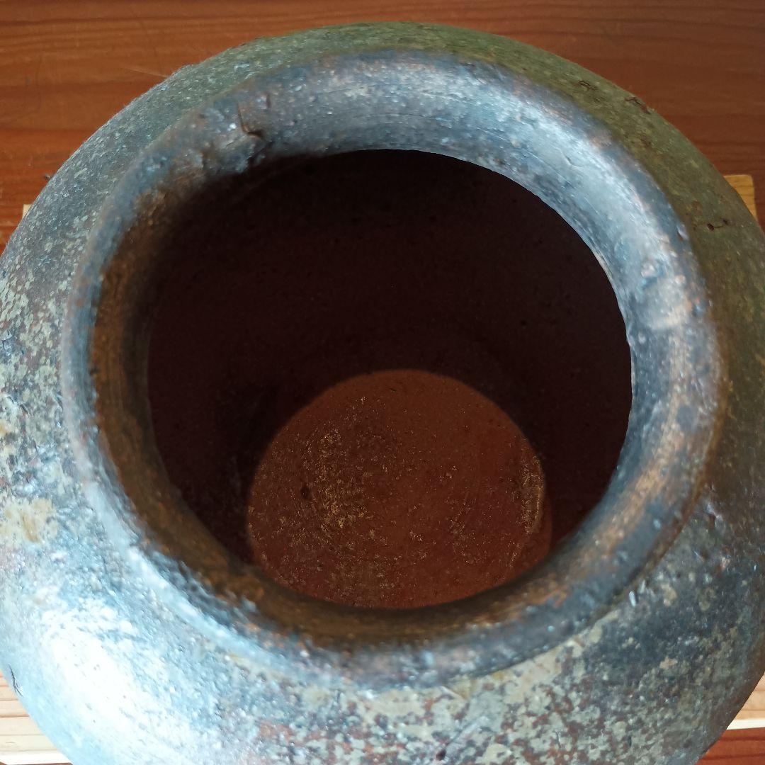 古備前　自然釉壺　窯印イ　桃山