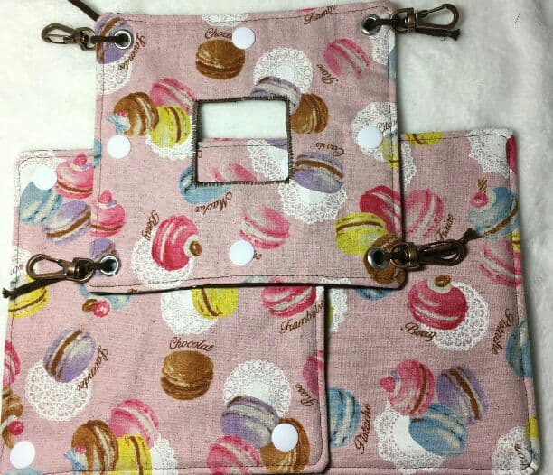 モモンガハウス(スイーツ柄Ver.5)茶ドット春(夏)秋仕様 小サイズ1850円