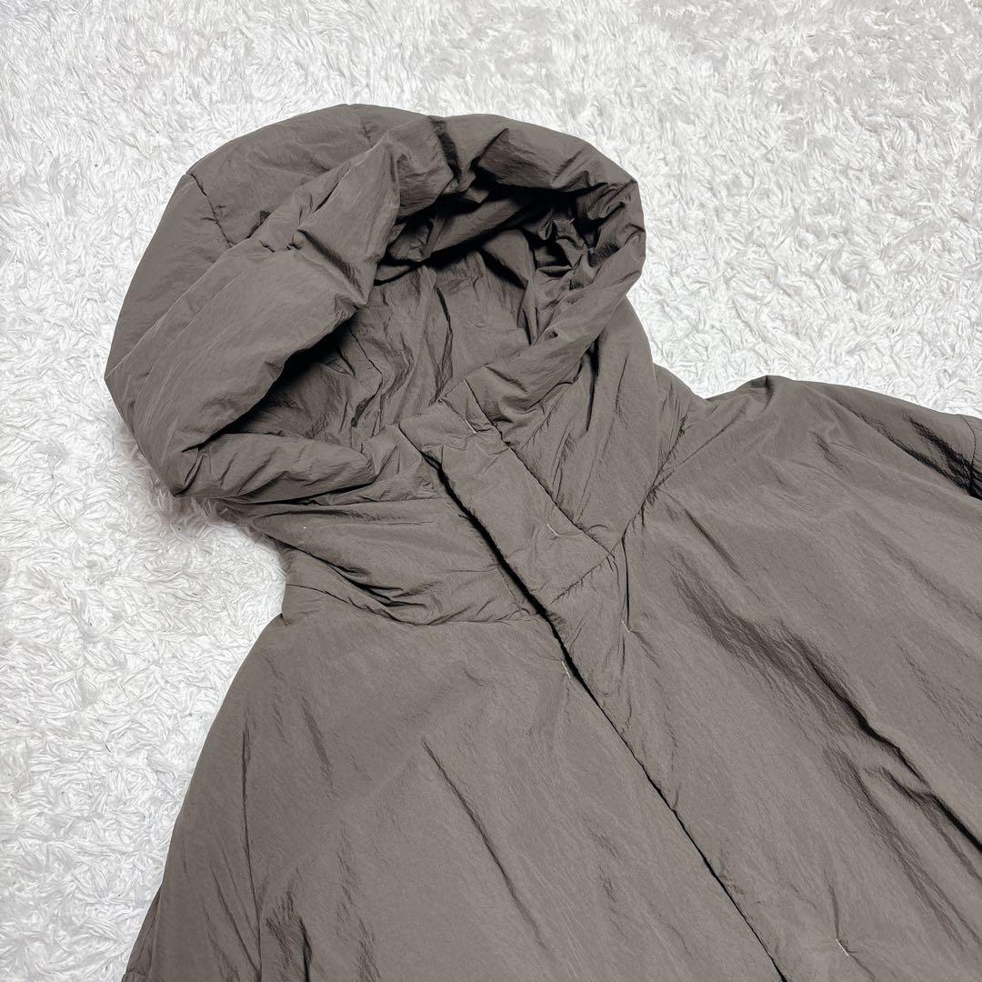 美品 無印良品 MUJIWALKER 防風撥水中わたベンチコート XL ブラウン