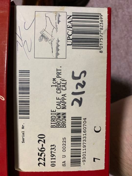 FERRAGAMO フェラガモ 23.5 ７C クロコ型押しレザー