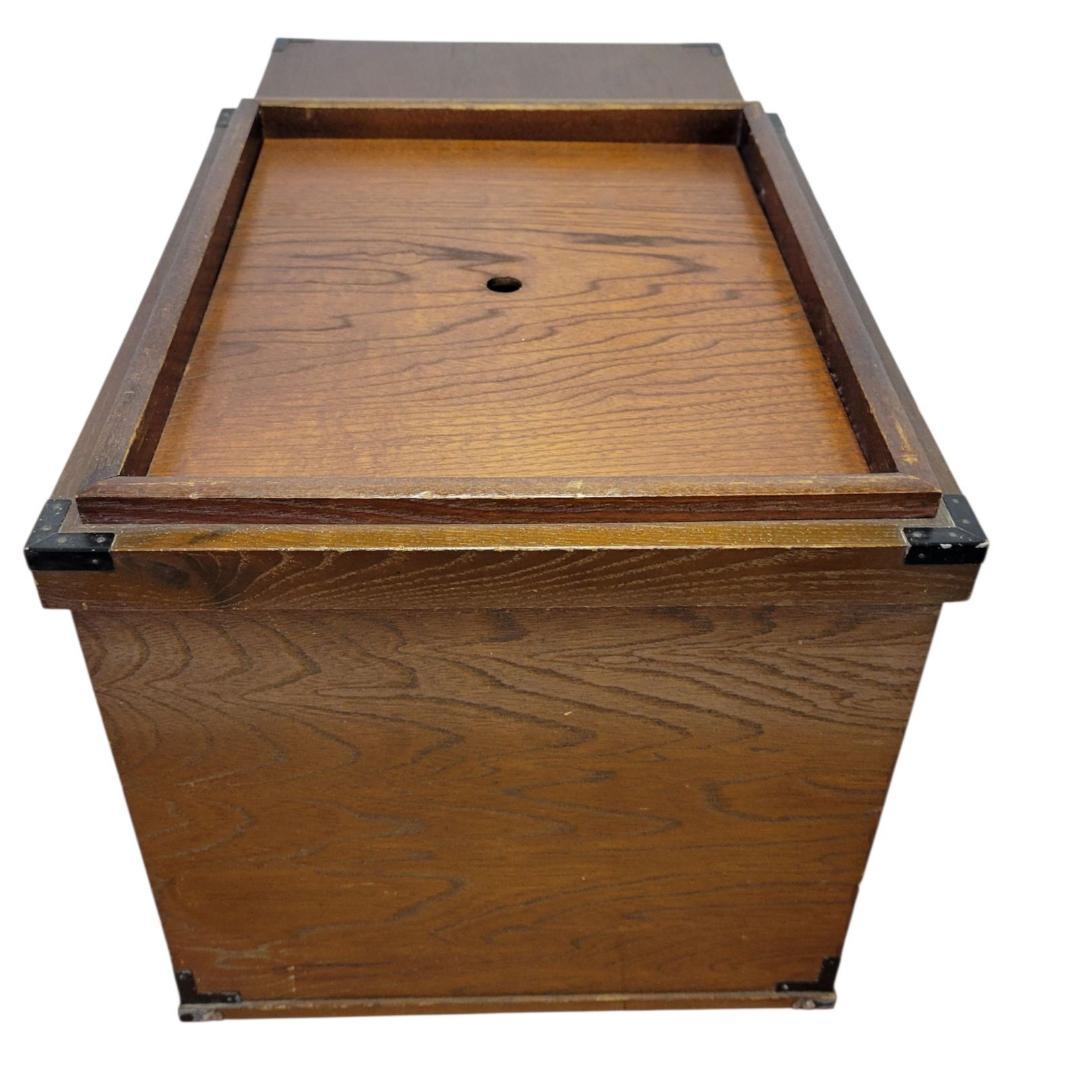 【極希少】レトロ アンティーク 火鉢 木製 天然木 関西火鉢 大和火鉢 角火鉢