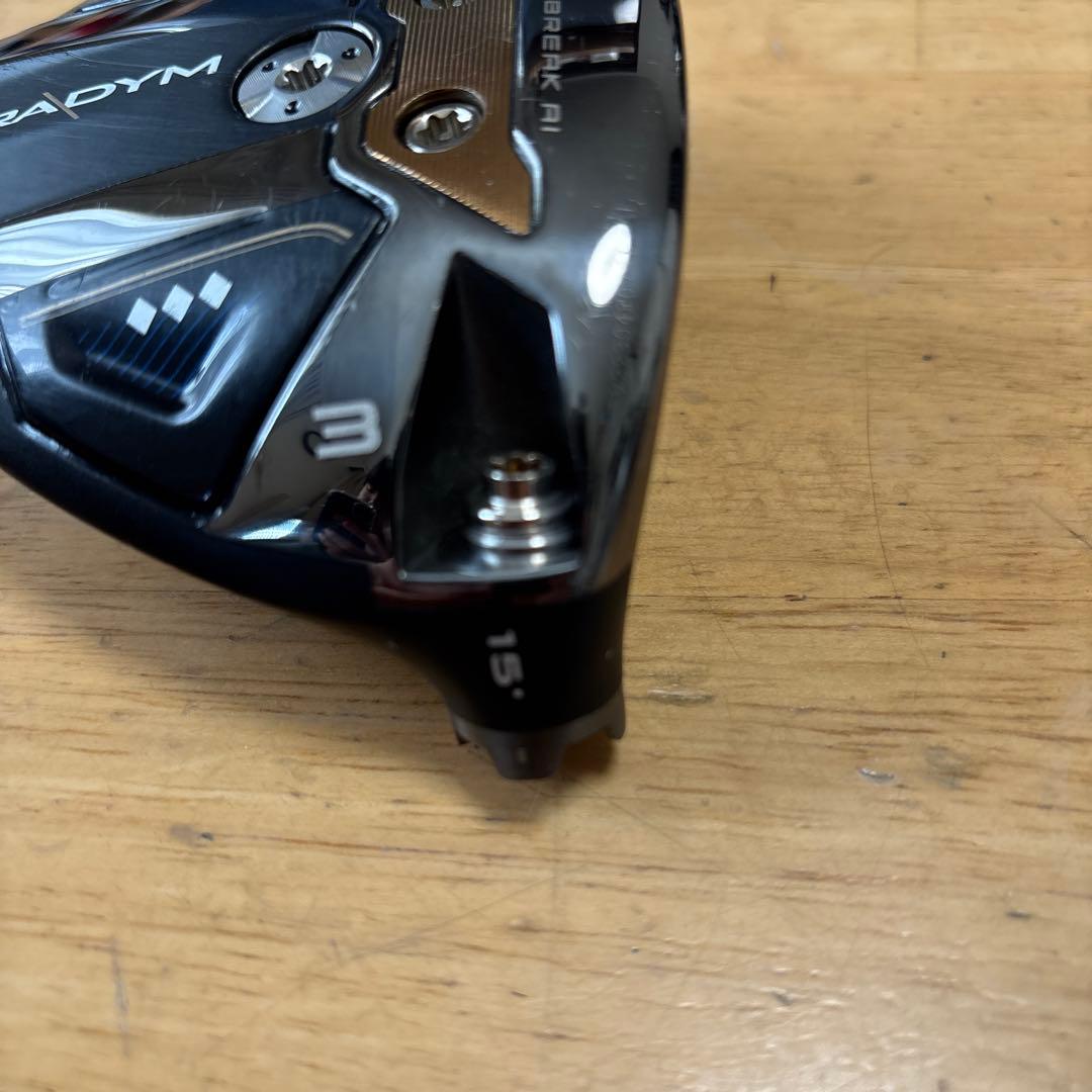 Callaway PARADYM ♦︎♦︎♦︎3w 15°ヘッドのみ 装着ウェイト6g