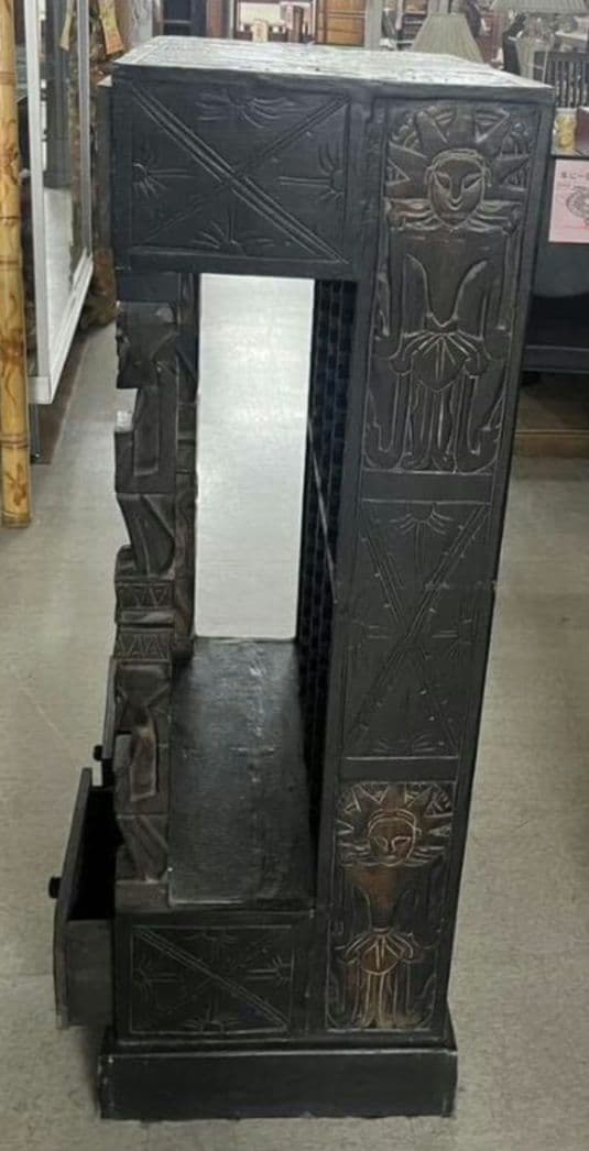 ★アンティーク バリ風家具 CD収納 ヴィンテージ アジアン インドネシア