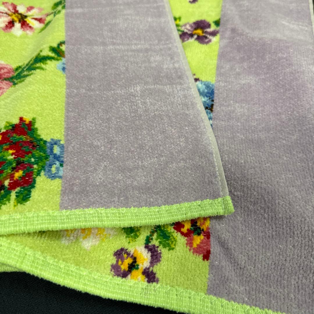 ◆224-51 フェイラー タオル ハンカチ 2枚まとめ 花柄