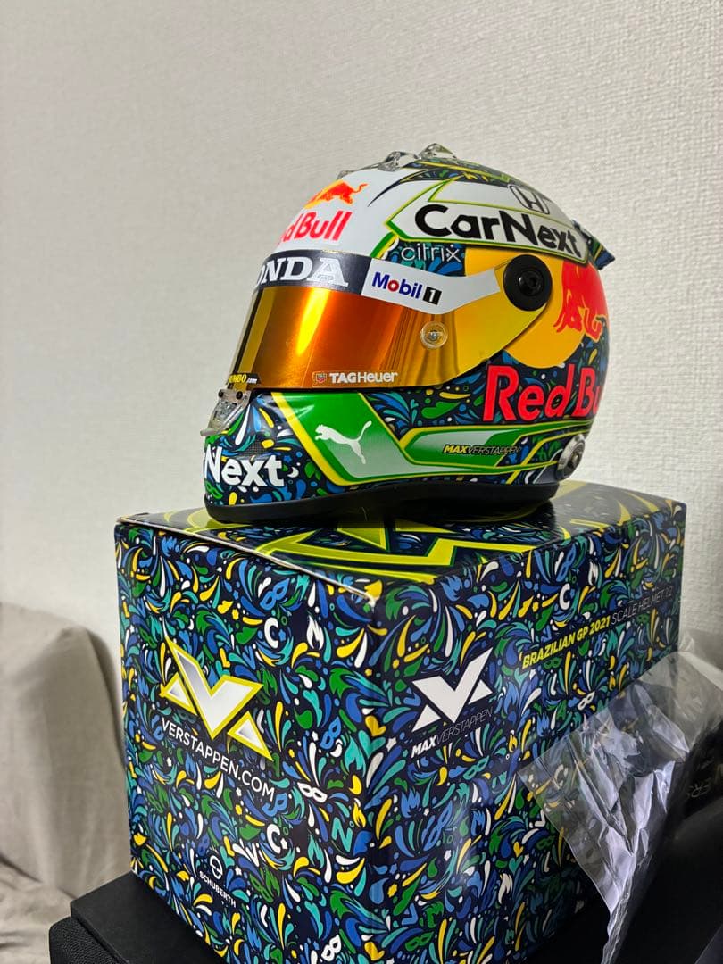 2021 レッドブル ホンダ F1 フェルスタッペン ブラジル1/2ヘルメット