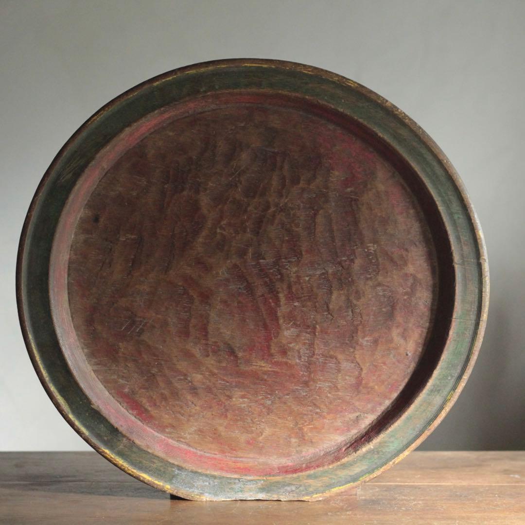 枯れ盆 酒器膳 古道具 アンティーク くり抜き盆 盆