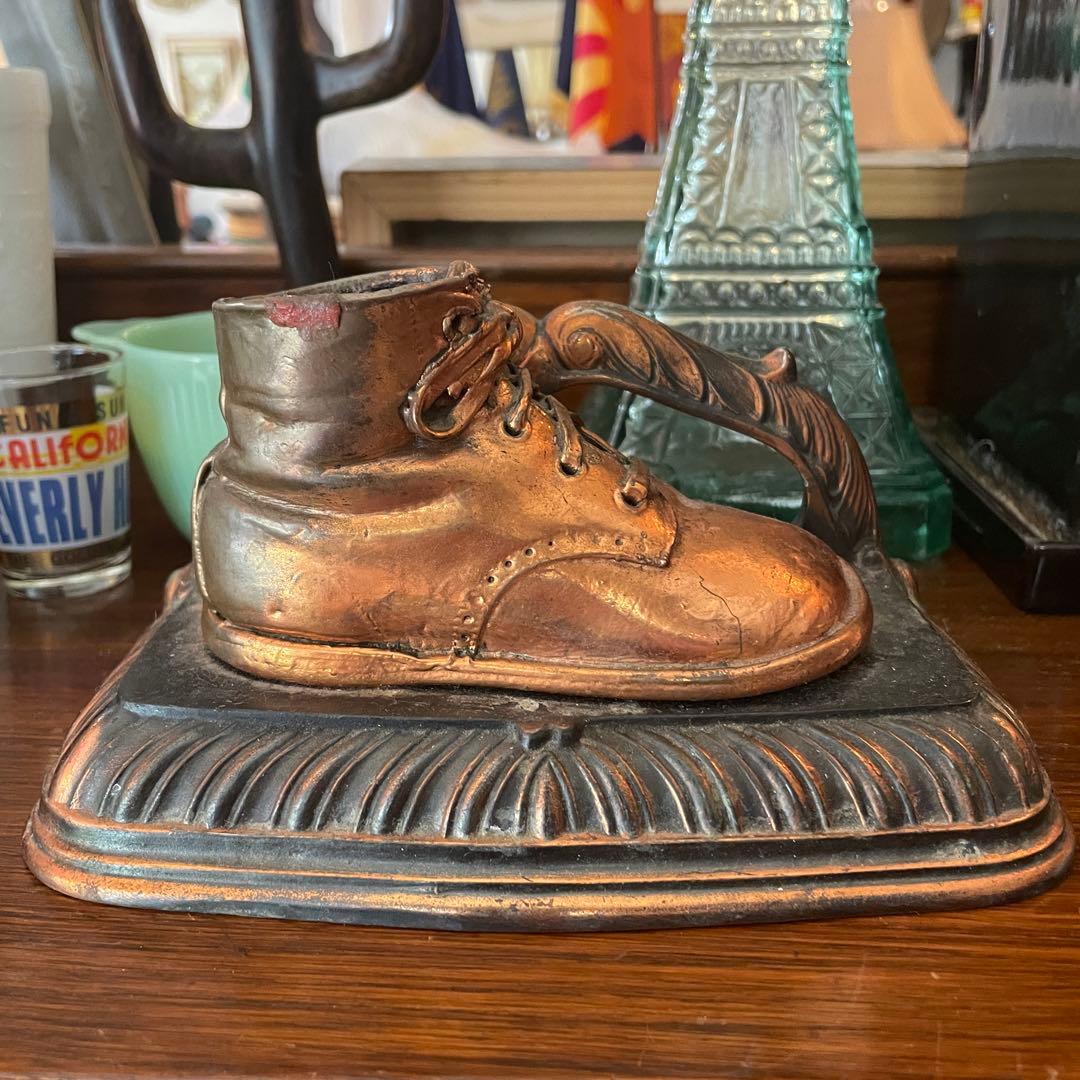 希少品！50's〜60's アメリカアンティーク　靴のペン立てUSAヴィンテージ