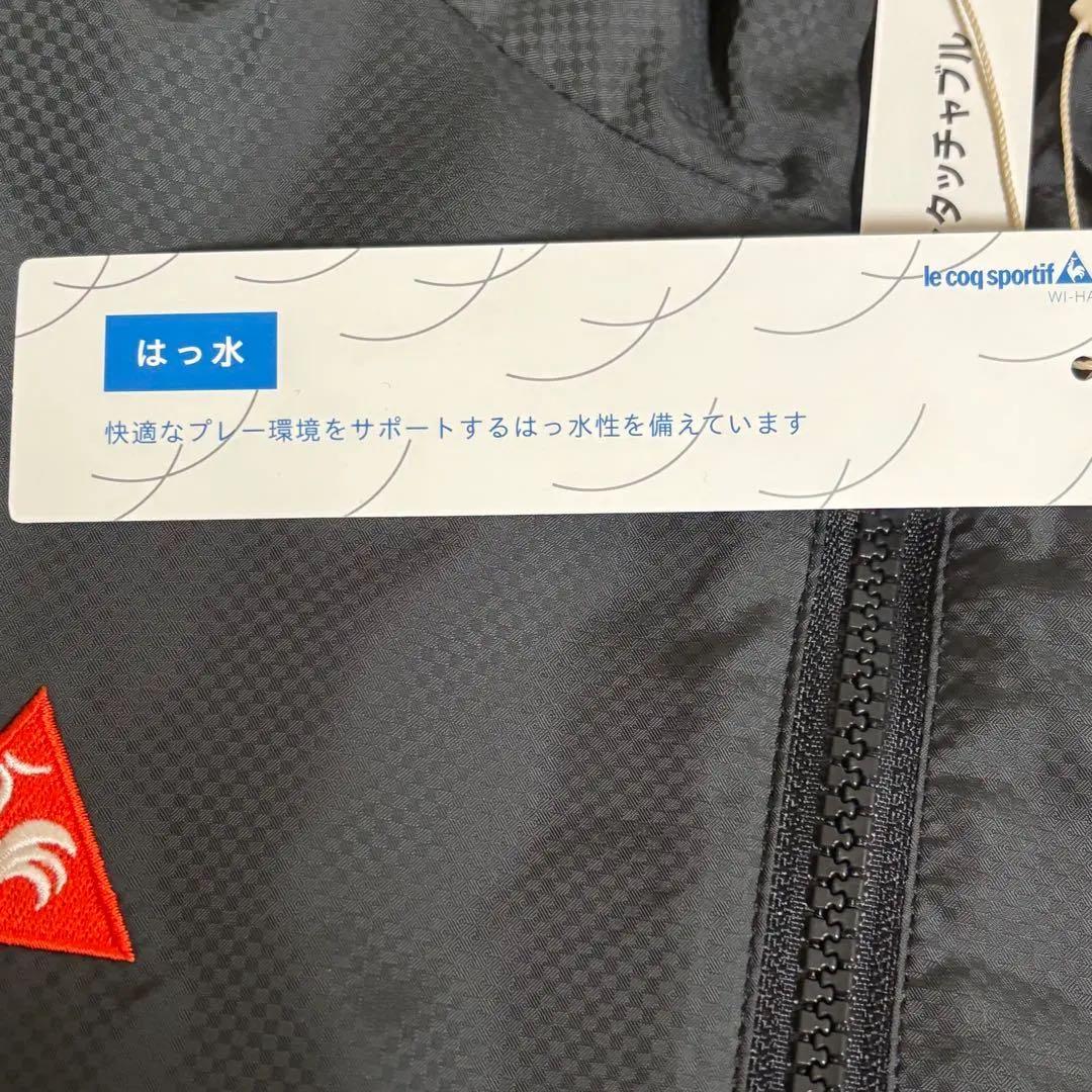 ルコックスポルティフ　ジャケット　中綿　ヒートナビ　撥水　ビックロゴ　ブラック
