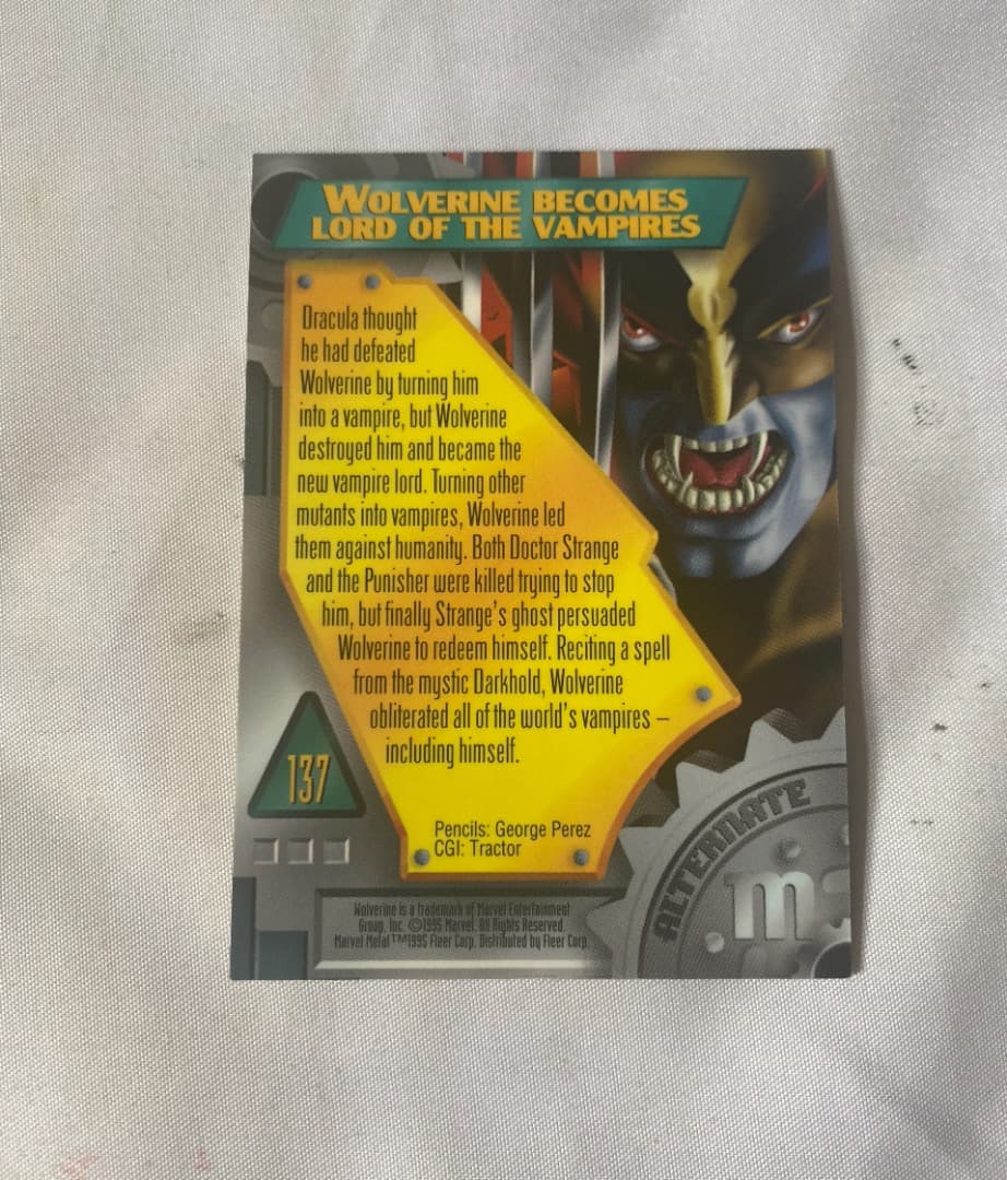 その他 1995 Marvel l Wolverine Alternate M