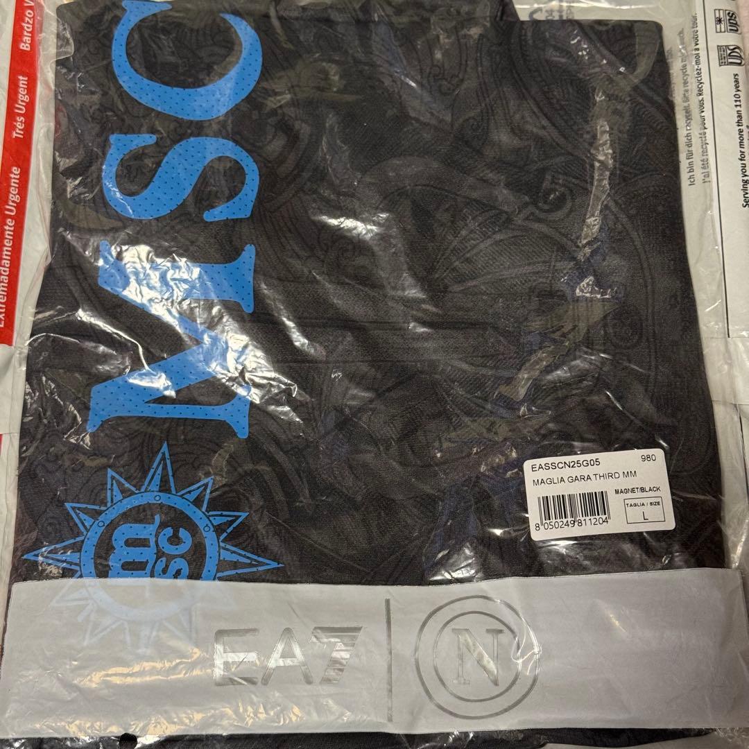 新品タグ付き 正規品 24/25 ナポリ EA7 3rd ユニフォームLサイズ