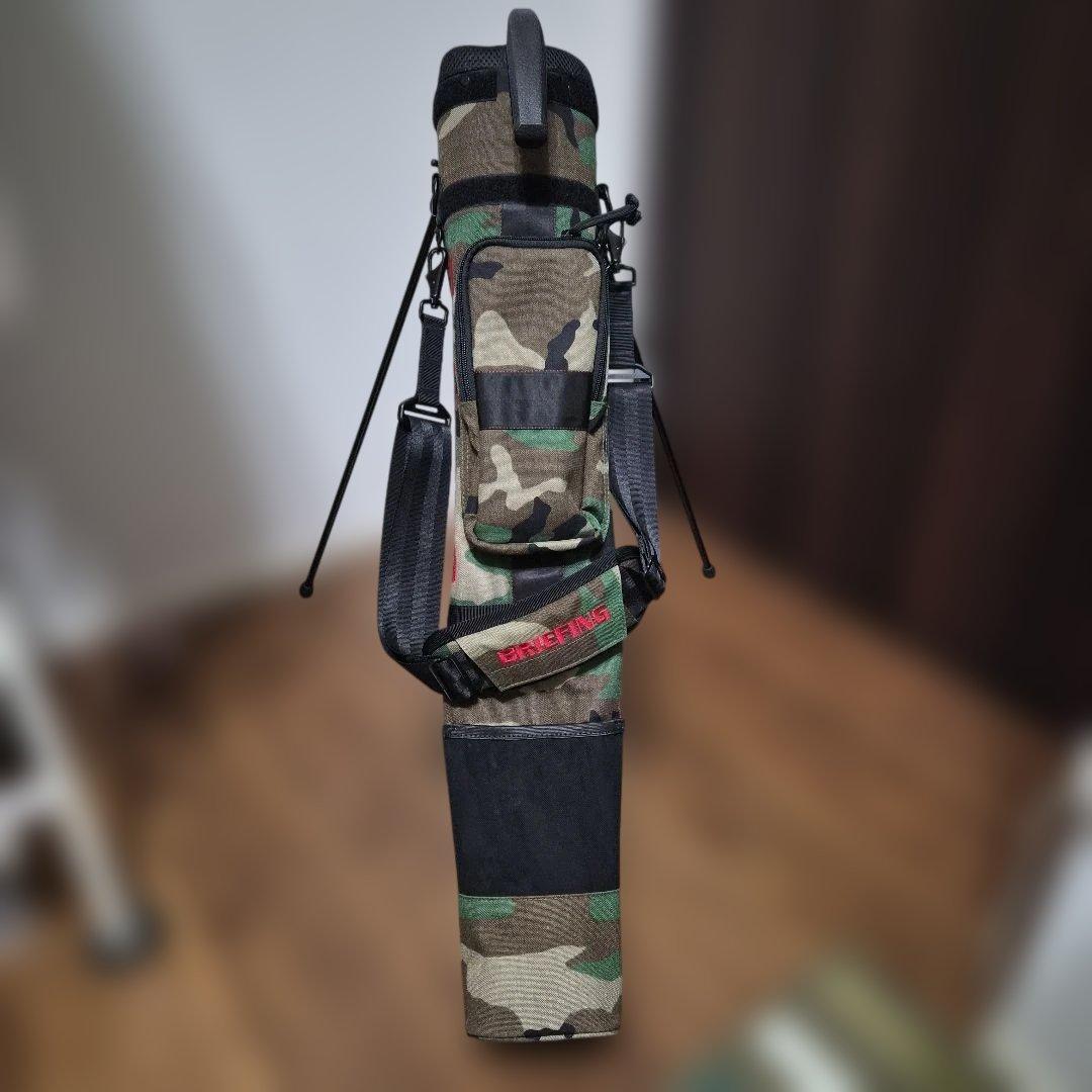BRIEFING 迷彩 キャディバッグ スタンド付き