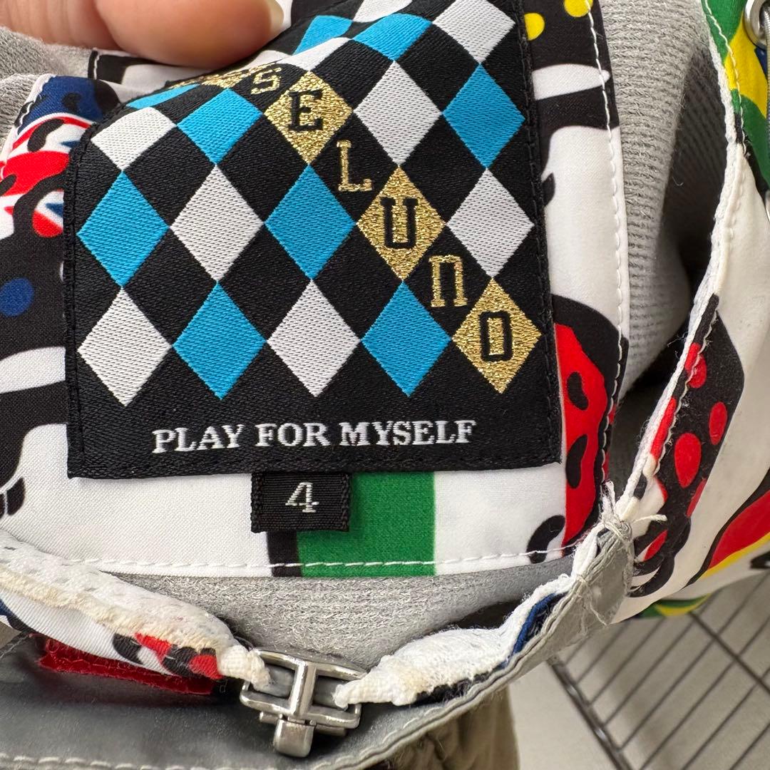 ラッセルノ 国旗スカル 総柄ブルゾン RS-62131 メンズ4 希少デザイン