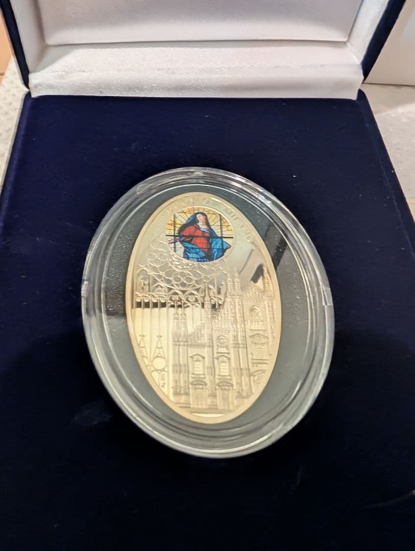 聖母マリア 銀製記念 専用ケース付き