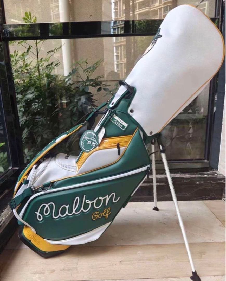 マルボン新作MALBONゴルフバッグ キャディバッグ スタンド型バッグ グリーン
