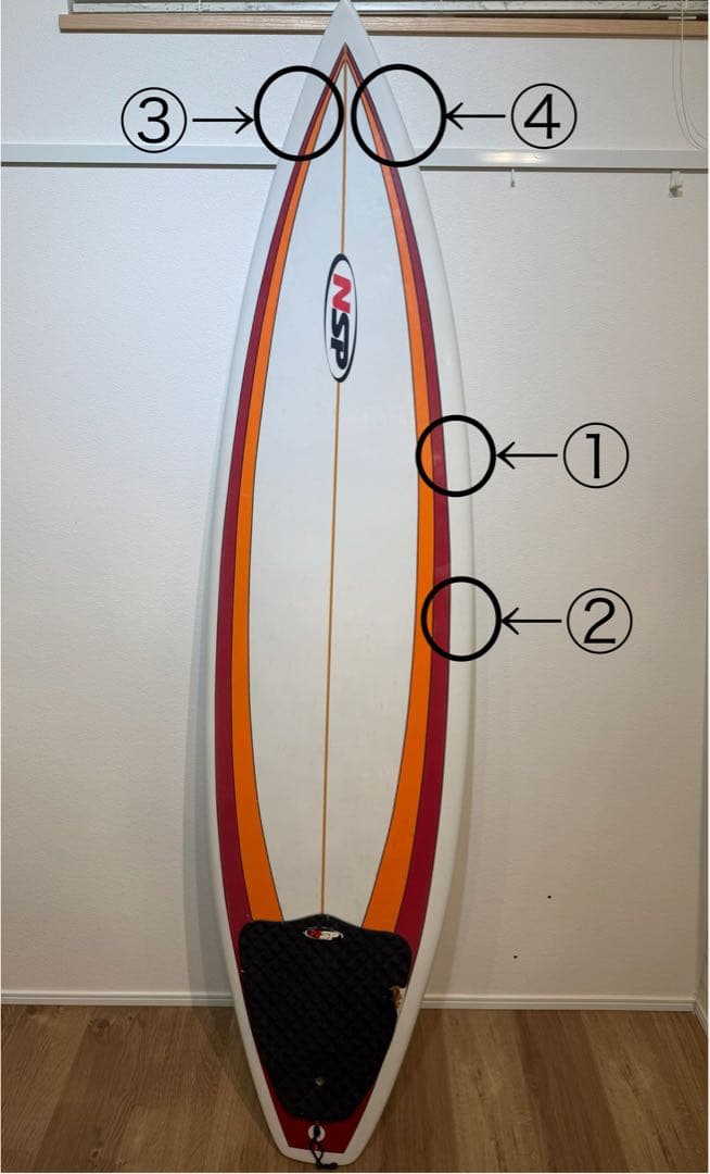 NSP サーフボード 6’4