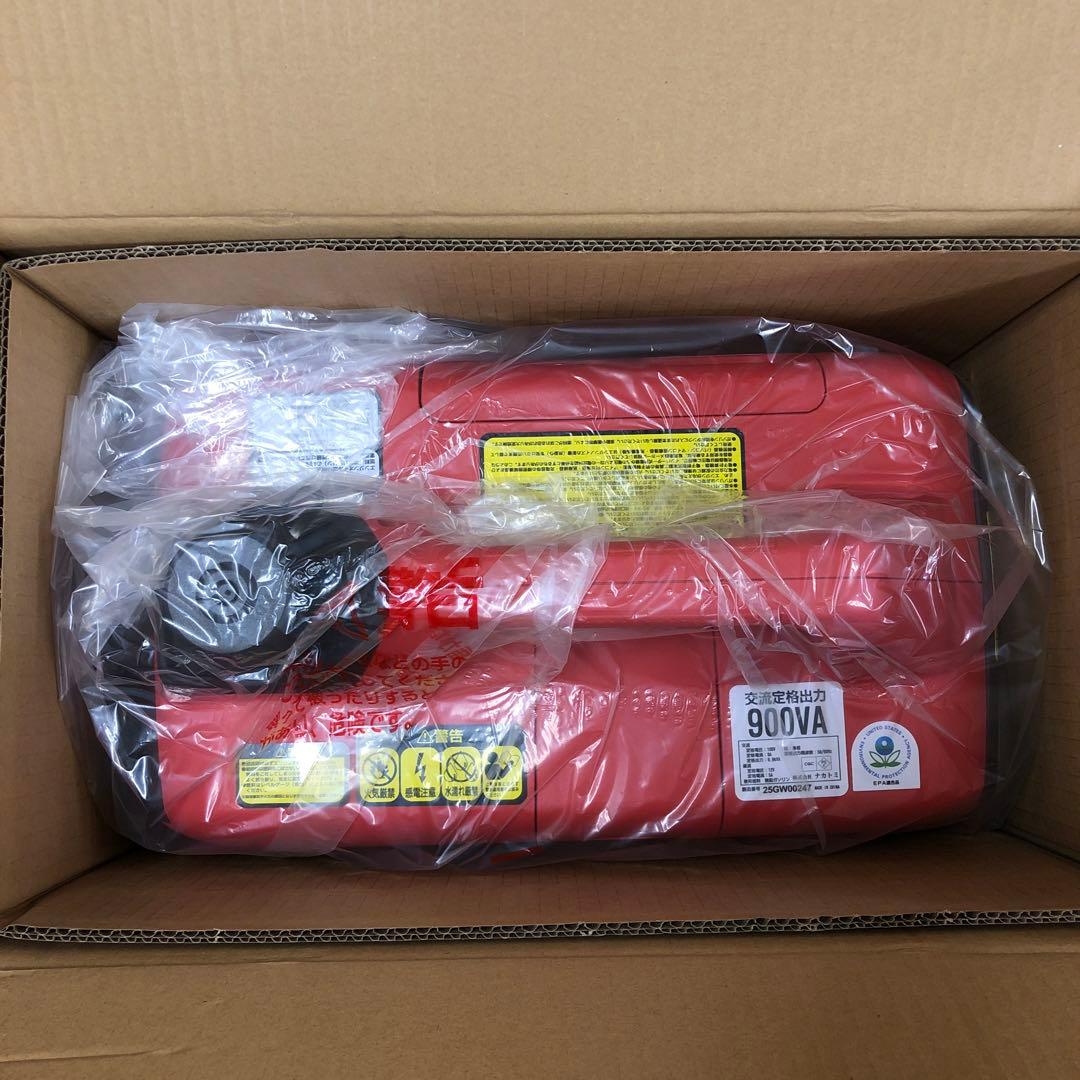 ナカトミ EIVG-900D インバーター発電機 未使用 防災停電対策用小型軽量