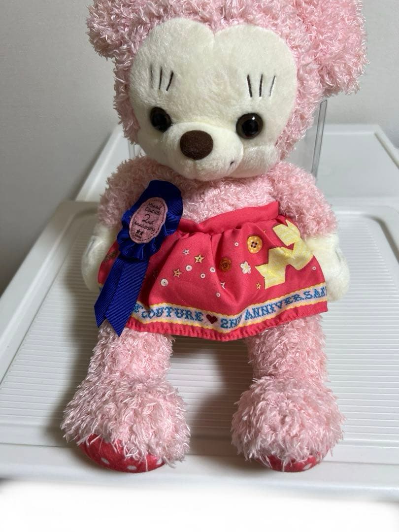 ミニークチュールのぬいぐるみMサイズ 、2th ハッピーバースデー、王冠付き