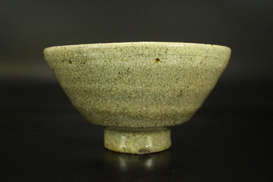 茶道具 高麗窯 高麗井戸茶碗 煎茶 箱入 (メ390)