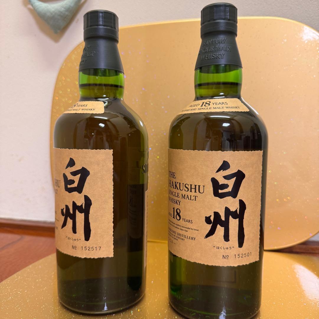 ⭐︎未開封⭐︎白州 18年 シングルモルトウイスキー 700ml×2本セット