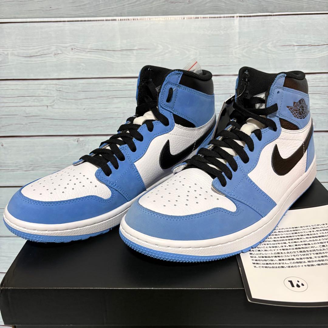 ナイキ ジョーダン1 ハイ ゴルフシューズ ユニバーシティブルー