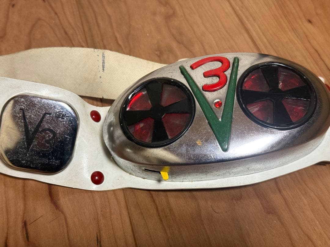 当時物！！仮面ライダー V3 ダブルタイフーン 変身ベルト 昭和レトロ