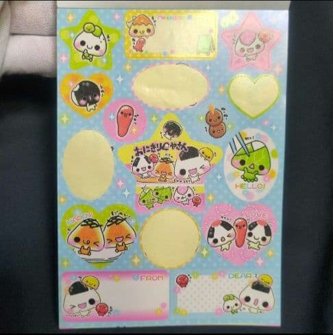 ☆週末限定☆　平成レトロ　シール付メモ帳　おにぎりぐやさん　メモレター　当時品