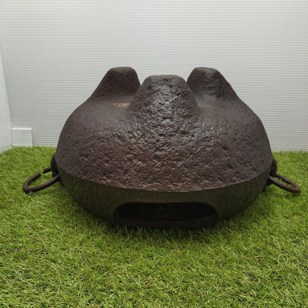 骨董品 南部鉄器 風炉 風炉釜 茶道具 煎茶道具 車軸釜 火鉢