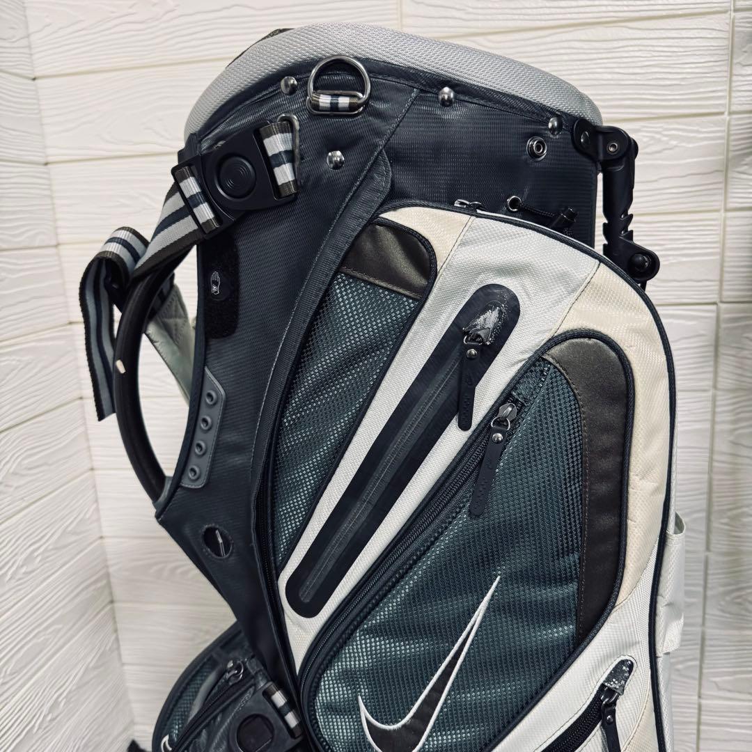 激シブ ナイキ スタンド ゴルフ キャディバッグ 14分割 グリーン 軽量