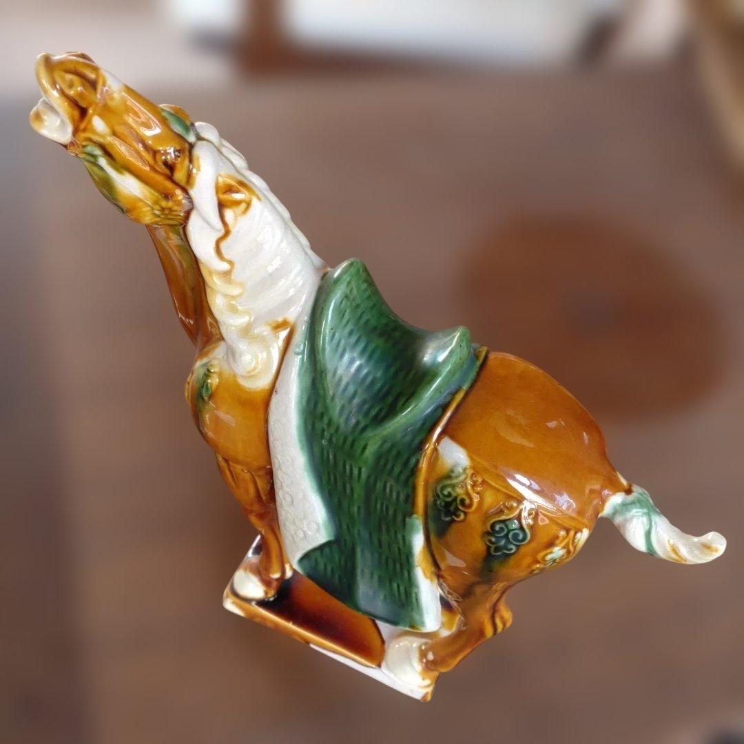 唐三彩・馬の陶器置物