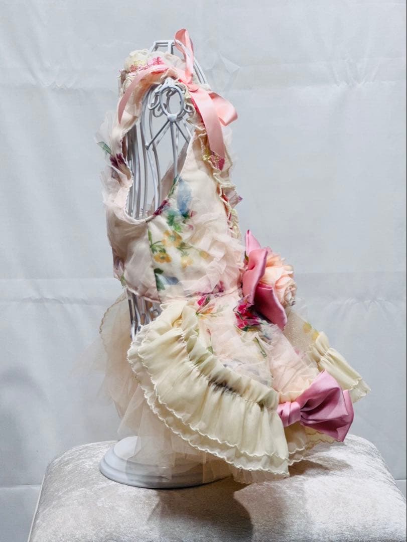 【新品未使用】犬服　２WAY ロングドレス　サイズM