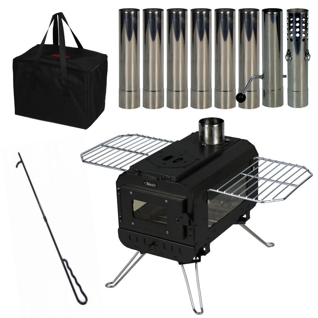 Neer マグマストーブ ブラック 薪ストーブ 収納バッグ付 焚き火台