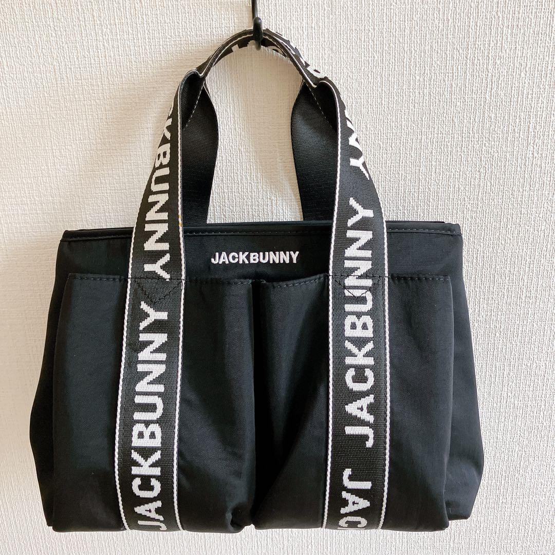 ジャックバニー　カートバッグ　ラウンドバッグ　トートバッグ　ゴルフ　黒　ロゴ