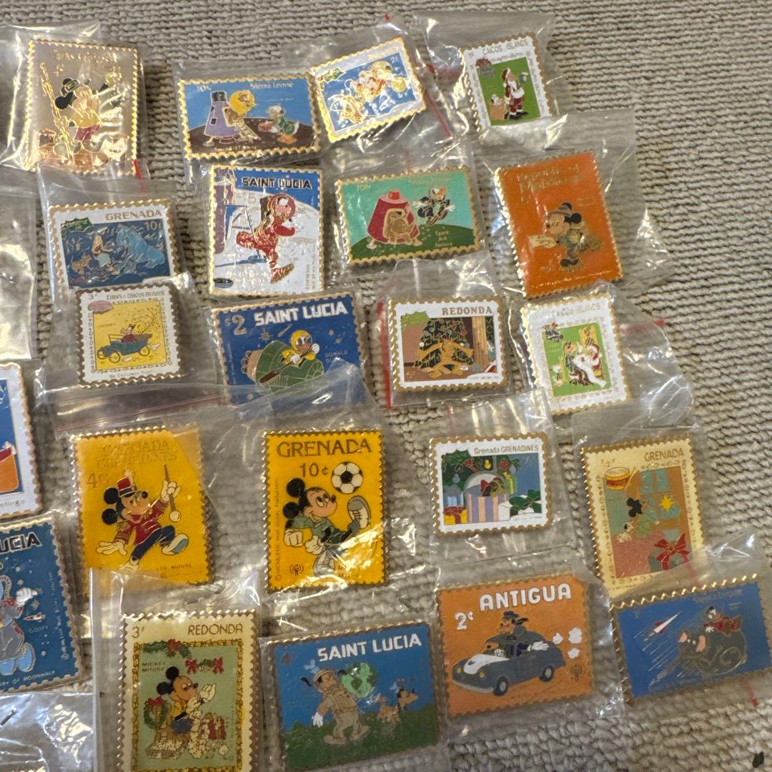ディズニービンテージ　切手シリーズ　ピンズ　28個セット
