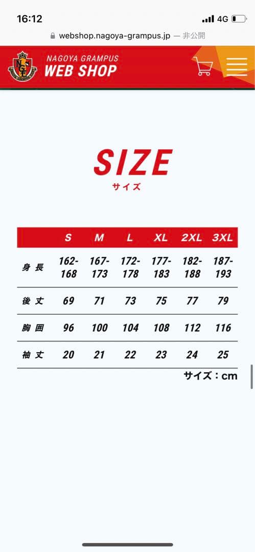 名古屋グランパス 30周年記念 オーセンティックユニフォーム Sサイズ