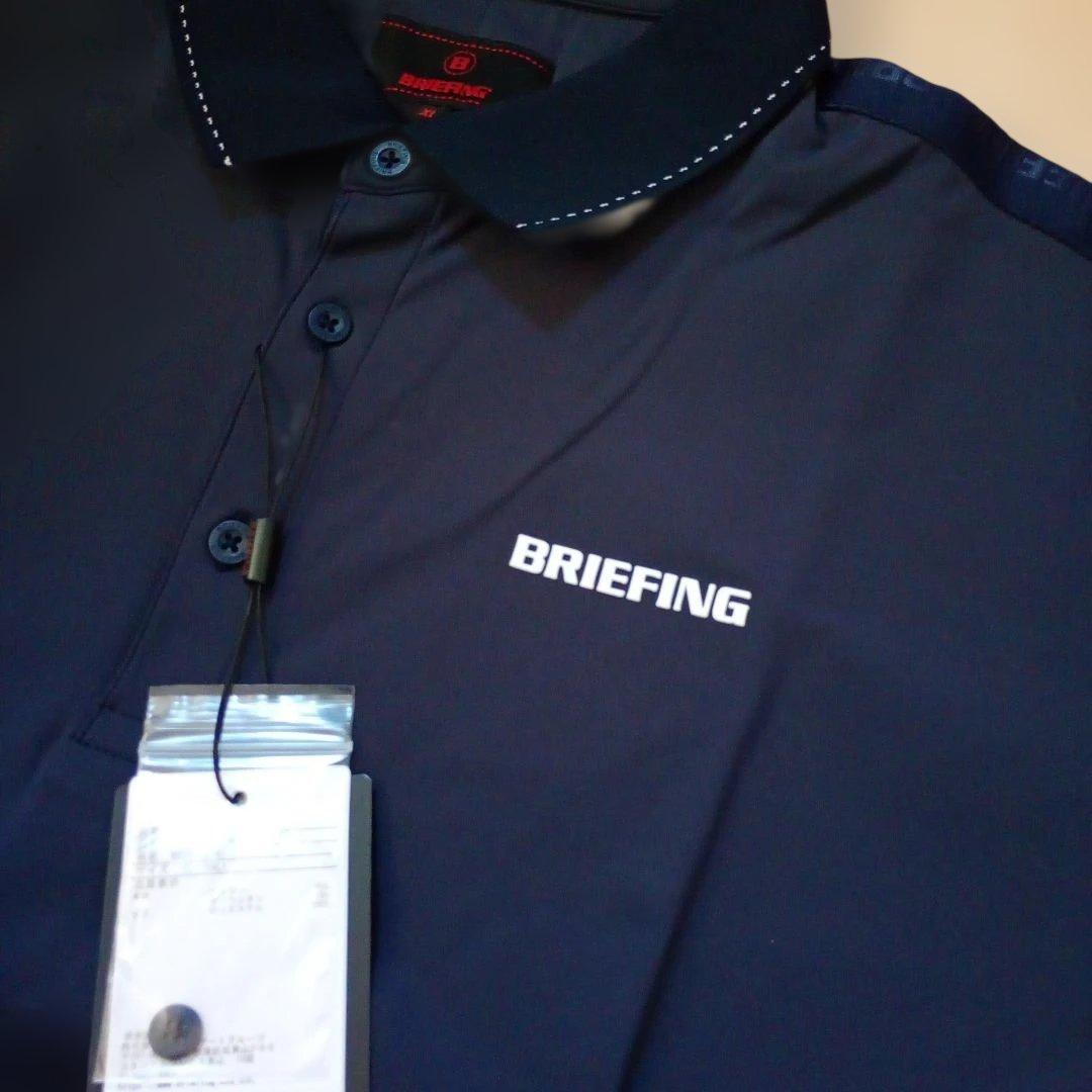 新品！BRIEFING ゴルフポロシャツ ネイビーXL
