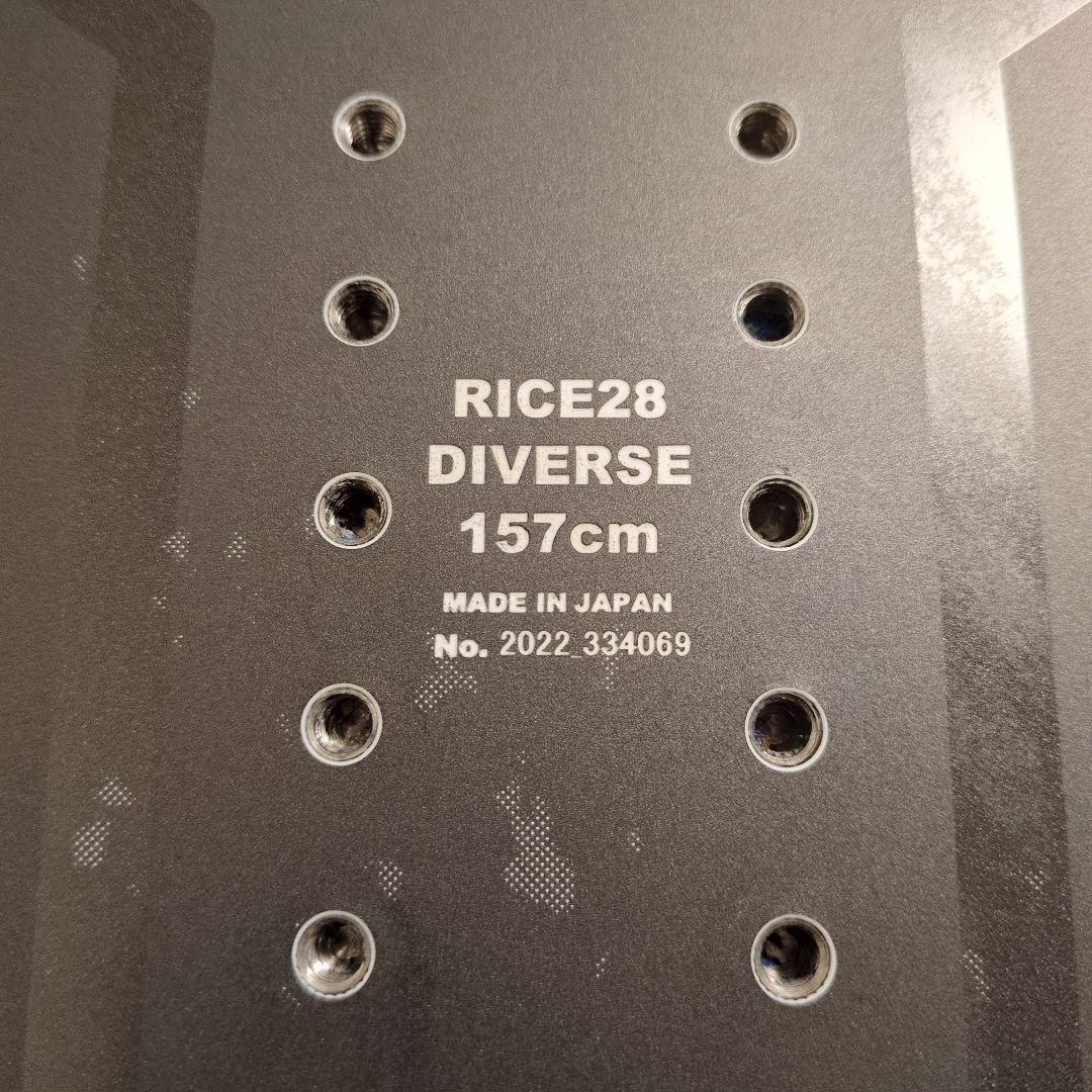 RICE28 DIVERSE (現RT6) 157cm 22-23 スノーボード
