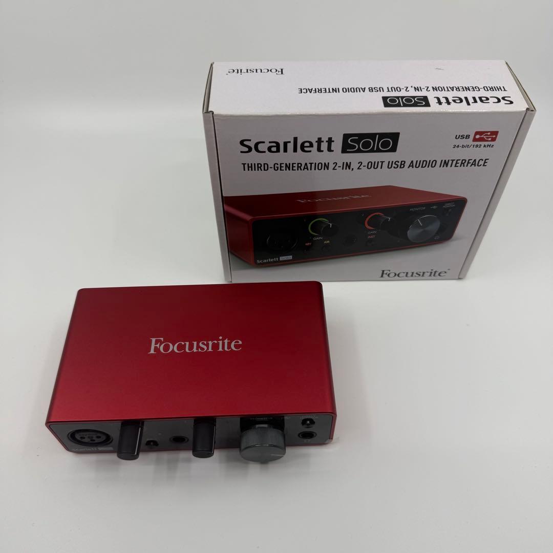 Focusrite Scarlett Solo インターフェース (3世代)