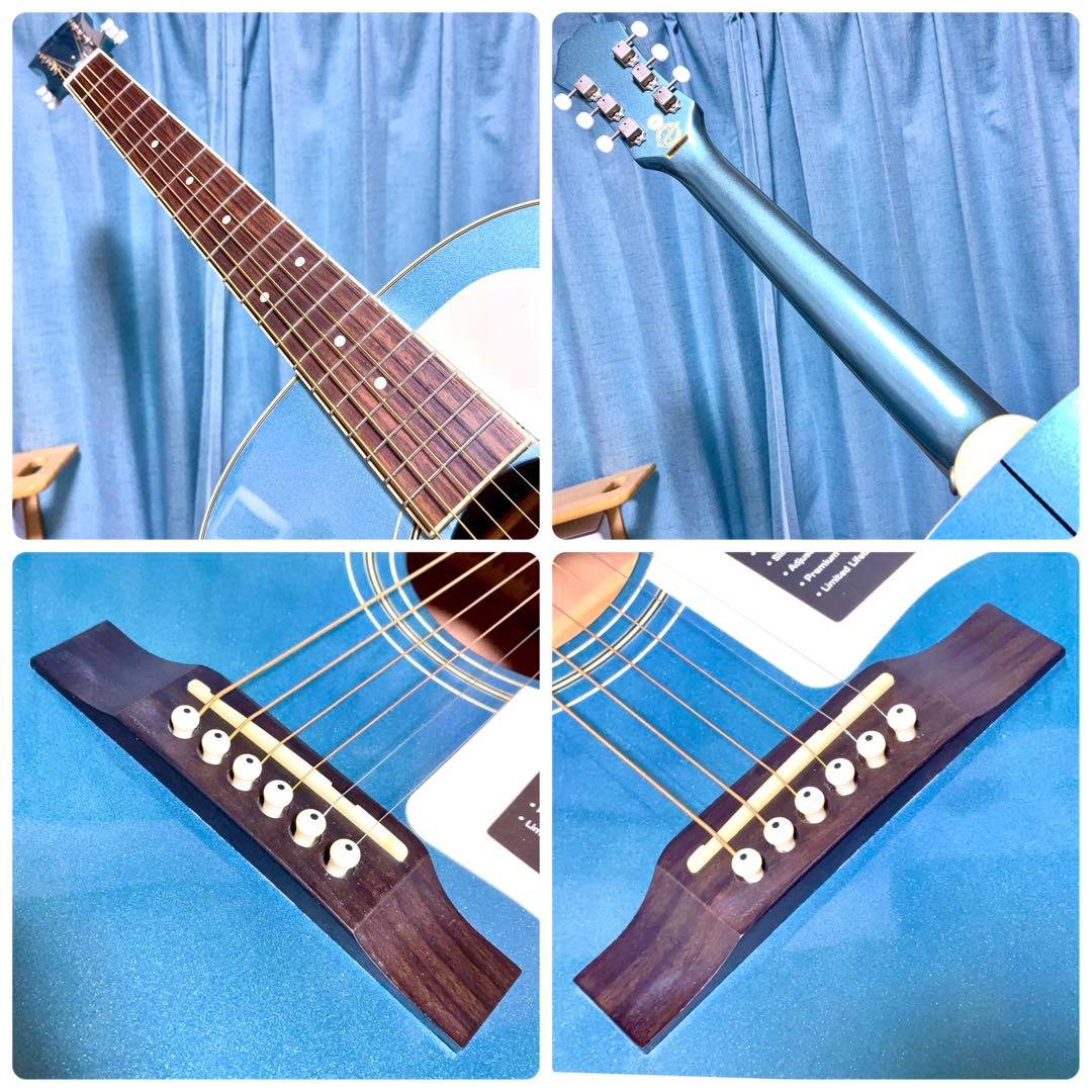 【牛骨★ギブソン直系】Epiphone☆EJ-45S青【弾き易く調整☆新品弦】